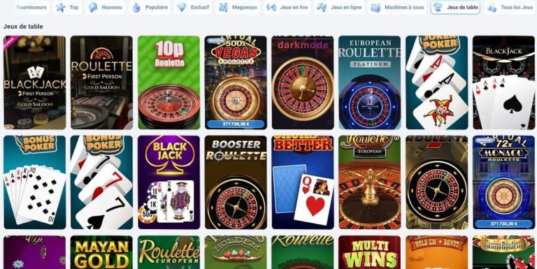 Beteum Casino jeux table