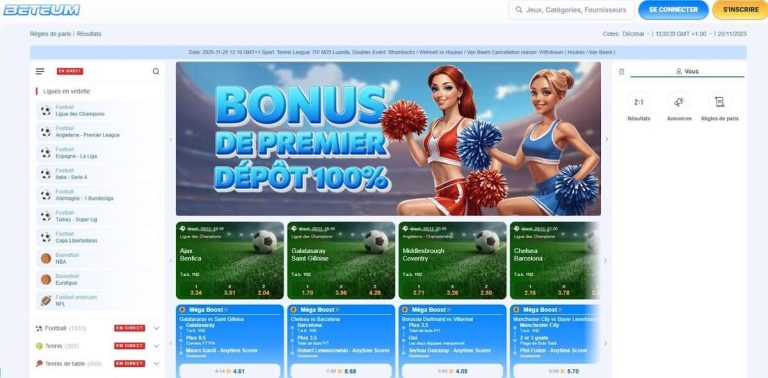 Beteum Casino paris sportifs